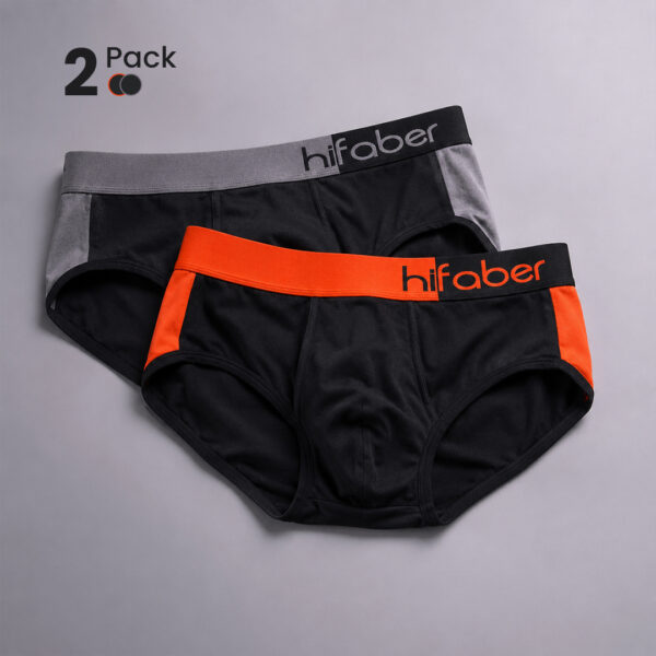 Hifaber Duet Dual Tone Modal Briefs Pack of 2