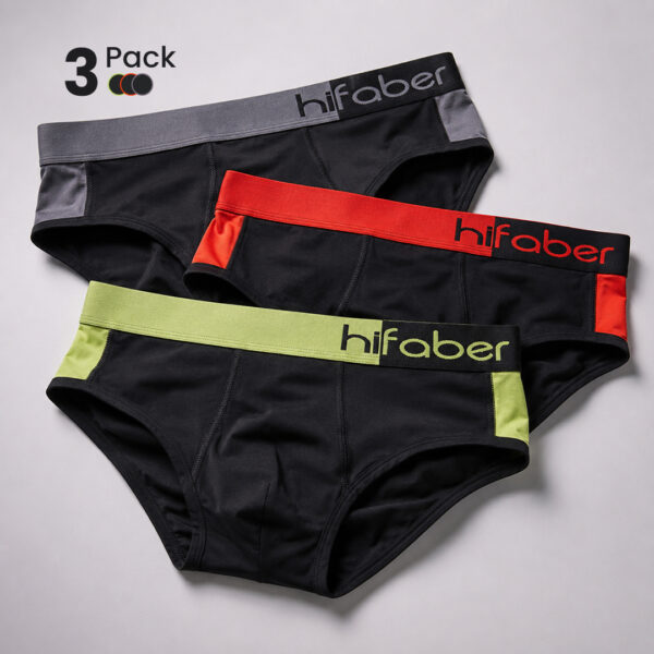 Hifaber Duet NeonEdge Dual Tone Modal Briefs Pack of 3