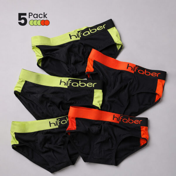 Hifaber Duet NeonEdge Dual Tone Modal Briefs Pack of 5