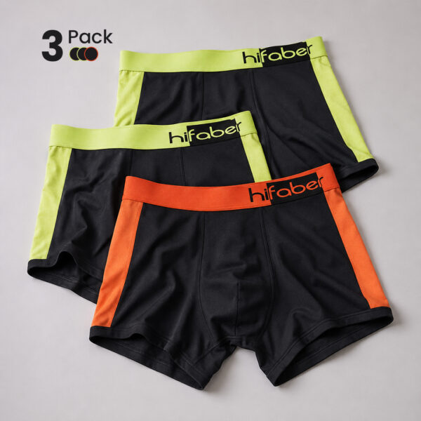 Hifaber Duet NeonEdge Dual Tone Modal Trunks Pack of 3