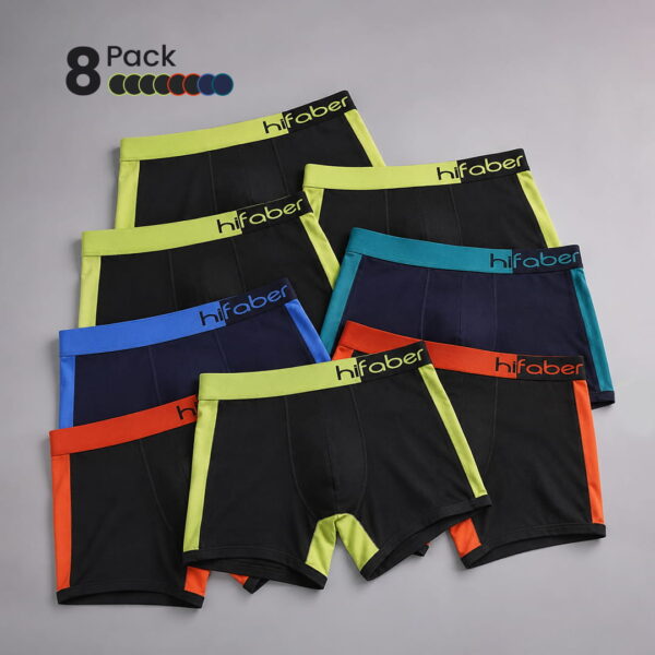 Hifaber Duet NeonEdge Dual Tone Modal Trunks Pack of 8